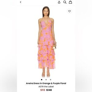 Astr Pink Halter Sundress Midi